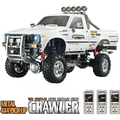 JTY Toys RC Car 30km/h Bigfoot Rock Climbing Pickup 4WD RTR 3 Speeds Alloy Gear Remote Control Off-Road Cars For Children Adults