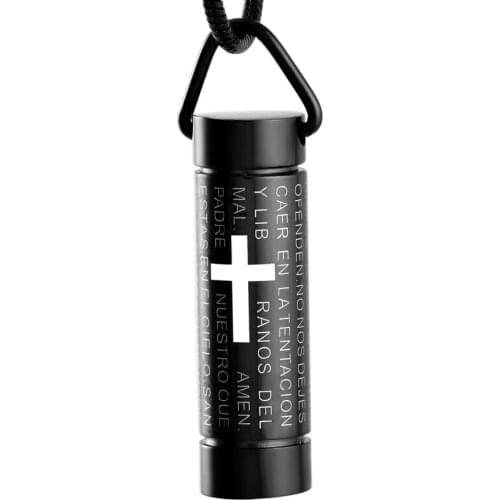 Ijd2207 Classic Design Ash Keepsake Cylinder Cremation Jewelry Pendant Necklace Funeral Casket Memorial Jewelry Unisex