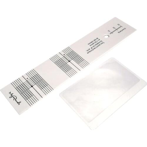 Turntable Phonograph Pickup Calibration Distance Gauge Protractor Cartridge Magnifier High Contrast Visibility Adjustment Tool