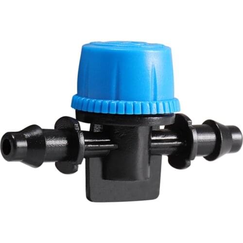 Water Hose Switch Pipe Water Flow Valve For 4/7mm Hose Home Garden Micro Irrigation Watering System Fittings 5pcs-pack IT256