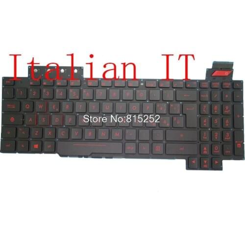 Laptop Keyboard For ASUS FX63 FX63V FX63VD FX63VM Black Without Frame With Backlit V170746DK1 UK/France/Italian/Russian