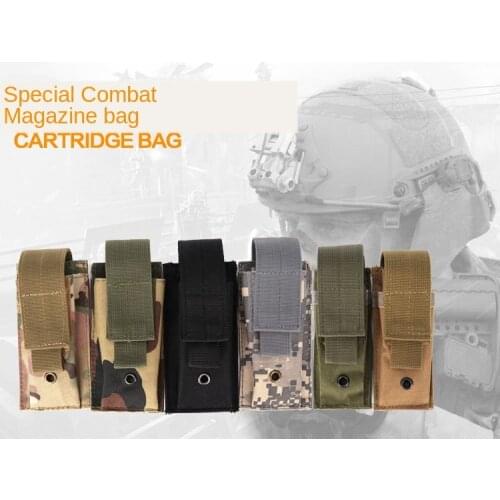 Small Tactical Army Military Molle Pouch Single Cartridge Clip Bag Holster Belt Holder Pistol Magazine Waterproof Pouch