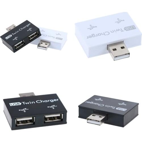 Mini USB Hub to 2 Port Charger Hub Adapter Hot Sale fashion New USB Splitter for Phone Tablet Computer