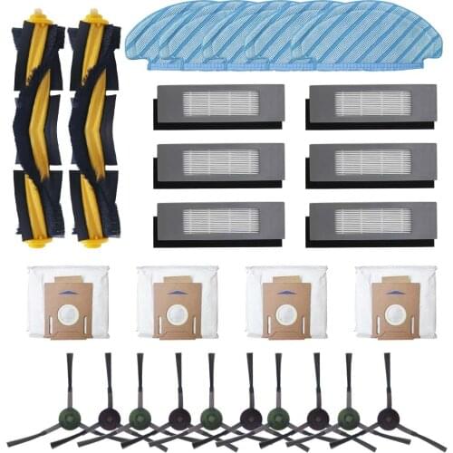 Main / Side Brush For ECOVACS DEEBOT OZMO T8 / T8 AIVI Robot Vacuum Cleaner Dust Bag Filter Disposable Mop Cloth Accessories