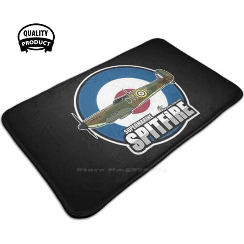 Supermarine Spitfire 3 Sizes Home Rug Room Carpet Supermarine Spitfire Ww2 Spitfire Fighter Raf Spitfire Supermarine Spitfire