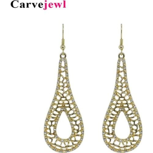 Carvejewl tear drop dangle earrings for women jewelry girl gift bohemian new fashion korean earrings hot sale bijoux earings