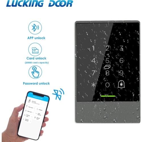 IP66 Waterproof Bluetooth Smart App Remote Door Access Control System kit Touch Password the keyboard 13.56MHZ Access Control