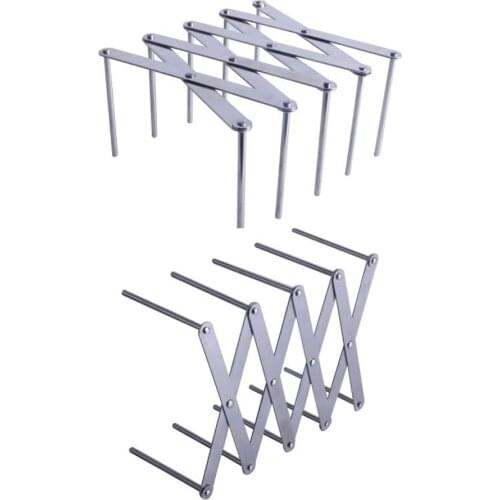 Extendable Lid Rack Multi-Purpose Steamer Rack Lid Rack Plate Traystainless Steel Adjustable Kitchen Tray Baking Tableware