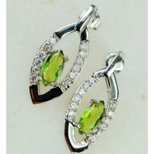 SHUNXUNZE jewelry earrings christmas for women Hot Pink Blue Peridot Morganite Cubic Zirconia Rhodium Plated R879 R881 R883 R885