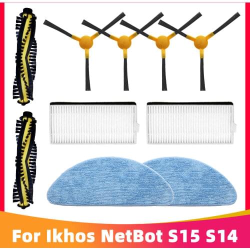 Hepa Filter Mop Rag Cloth Main Brush Replacement Parts for Ikhos S15 S14 Create NetBot Robotic Vacuum Cleaner Accessories