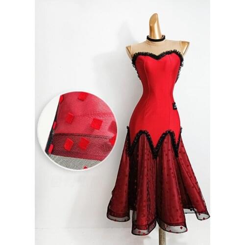 2020 New Sexy Ballroom Dance Dresses High Quality Sleeveless Flamenco Dancing Skirt Women Cheap Stage Waltz Ballroom Dress