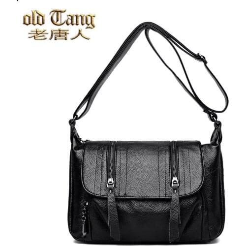 OLD TANG Winter Style Soft Leather Luxury Handbags Women Bags Designer Woman Messenger Shoulder Crossbody Bags For Women 2020
