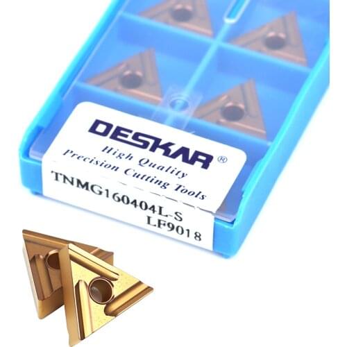 10PCS TNMG160404R-S TNMG160408R-S TNMG160404L-S TNMG160408L-S LF9018 hard alloy CNC lathe tools turning inserts for steel parts