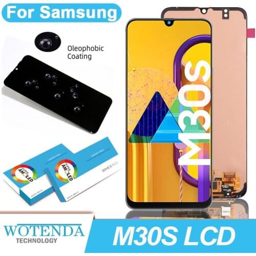 100% Original 6.4'' LCD Display Touch Screen Digitizer Assembly for Samsung Galaxy M30S M307 M307F Pantalla Repair Parts