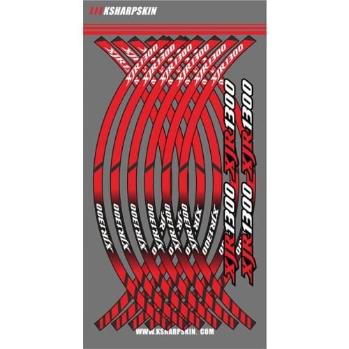 12 X Motorcycle Styling Wheel Hub Tire Reflective Sticker moto Car Decorative Stripe Decal For YAMAHA XJR1300 XJR 1300