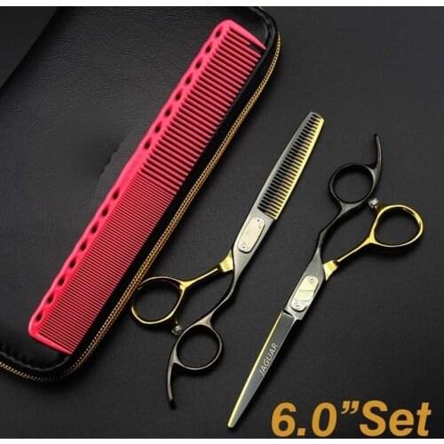 6.0"sale Silver Japanese Hair Scissors Cheap Hairdressing Scissors Shears Hairdresser Shaver Haircut Scissors Model Number Teeth