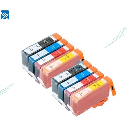 UP 8 x 364 XL compatible ink cartridge with chip For HP Photosmart 5510 5511 5512 5514 5515 5520 5522 5524 6510 6512 printer