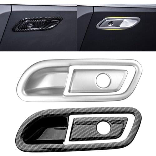 Car Copilot Seat Passenger Compartment Switch Cover Frame Trim ABS Front Seat Storage Box Handle Strip For Audi Q5 FY 2017-2020