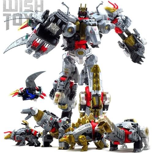 Kids Toys Transformation ABS Dinobots G1 5 in 1 Action Figure Model Kit For Children Deformation Dinosaur Robot Collection Gifts