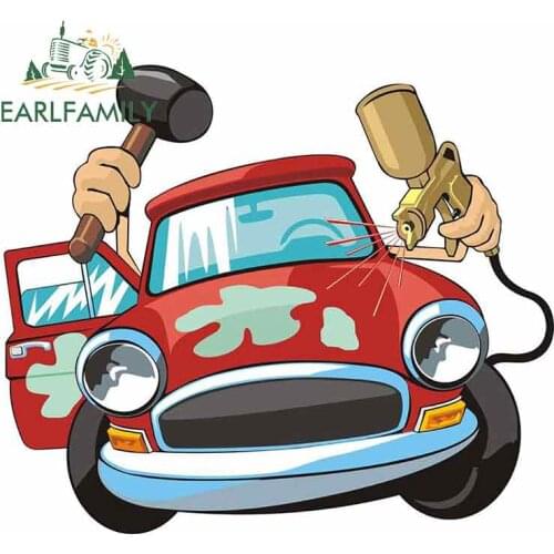 EARLFAMILY 13cm x 11.2cm for Car Motorcycle Stickers Car Accessories Car Styling Vinyl Car Wrap Scratch-proof Sticker Decal