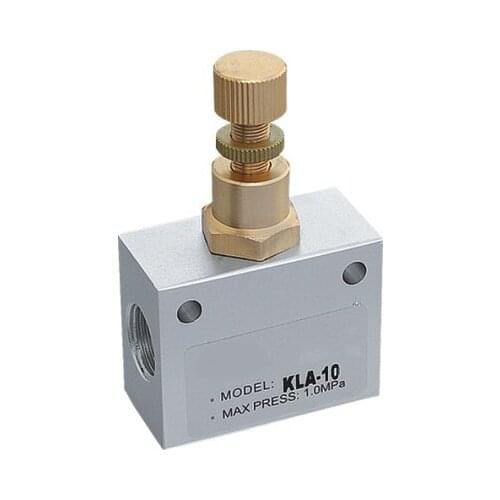 KLA Series bsp Speed Control Flow Control Valve,Pneumatic Shuttle Valve One-way Throttling Valve KLA-6 KLA-8 KLAL10 KLA-15