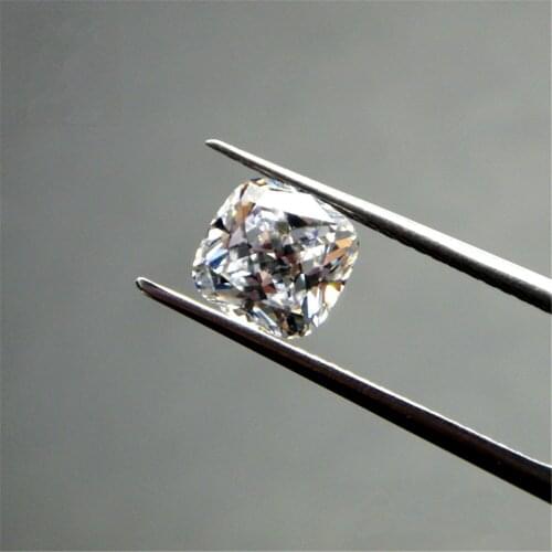 Grade AAA Cubic Zirconia Square Faceted Gemstone Cushion Cut Cubic Zirconia Multiple Sizes to Choose C12Z