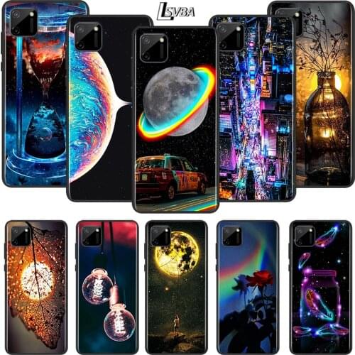 Cool Creative Gorgeous Art For OPPO Realme 7i 7 Global 6 6S 6i 5 5S 5i 3 3i 2 Narzo 10 20 Pro Matte Black Phone Case