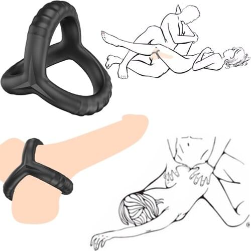 Cock Ring Penis Sex Toys For Men Male Chastity Cage Belt Adult Masturbator Couple Sex Product Erotic Cockring Massage Tool Shop