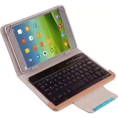 7 Inch/10 Inch Flat Bluetooth Keyboard Ipad Tablet Universal Bluetooth Keyboard Leather Case For iOS Android Windows System