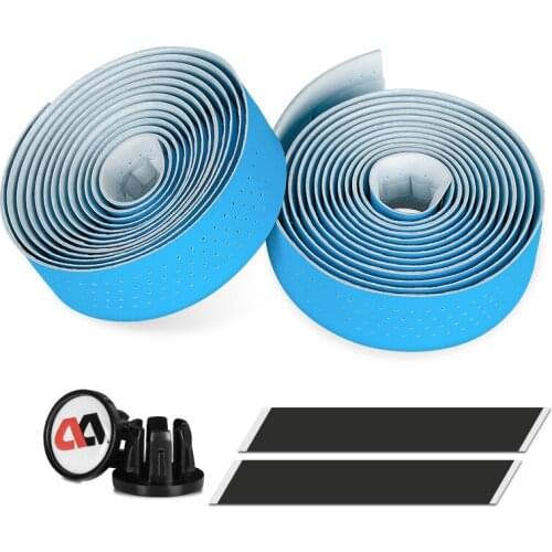 Bicycle Handlebar Tape Road Bike PU Leather Perforated Belt Breathable Soft Bike Handlebar Tape MTB Fixed Gear Belt