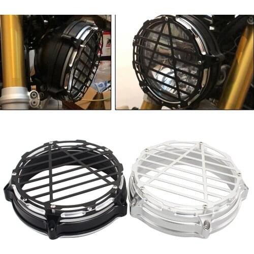 Motorcycle Aluminum headlamp Lens Protection Cover Headlight Bezel Trim Cover Guards Fit FOR BMW R NINET 2014-2017