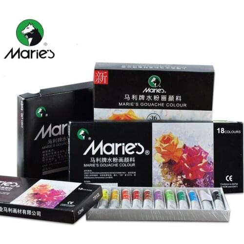 12/18/24 Colors 5ML Professinal Gouache Paint Set Water Color Watercolor Paint For Fabric Art Painting Drawing Tools Supplies