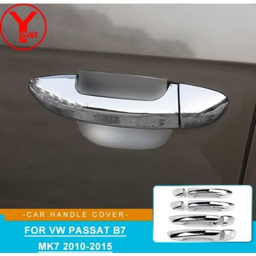 New ABS Chrome Door handle Covering Trim For VW Volkswagen Passat B7 MK7 2010-2015 Sedan Wagon Car Accessories Styling