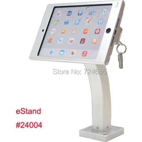 For mini iPad wall mount metal frame bracket mounting anti-theft locked enclosure desktop kiosksecure holder foothold