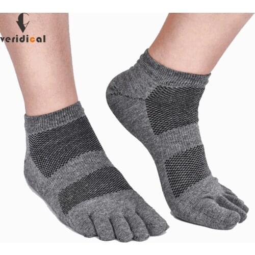 5 Pairs Summer Five Finger Boat Socks Cotton Mens Mesh Breathable Solid Good Quality Ankle Socks With Toes Brand Sokken Hot Sell