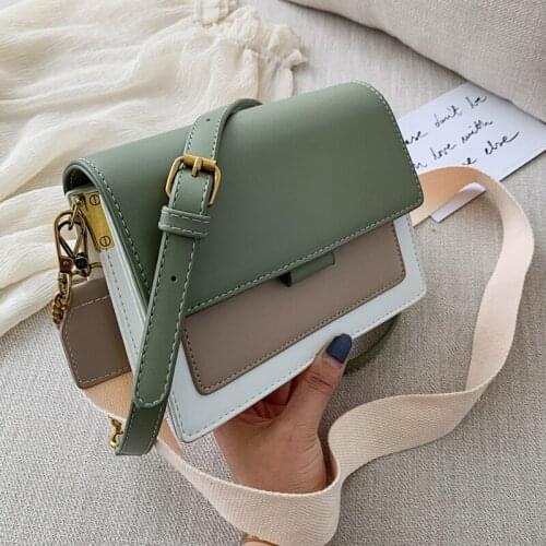 2020 new ladies fashion trend horizontal shoulder bag girls all-match handbag casual shoulder bag pu leather diagonal bag
