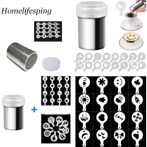 Cappuccino Foam Spray Mold Fancy Coffee Printing Model Cake Stencils Powdered Sugar Chocolate​ Cocoa Coffee Printing Assembly