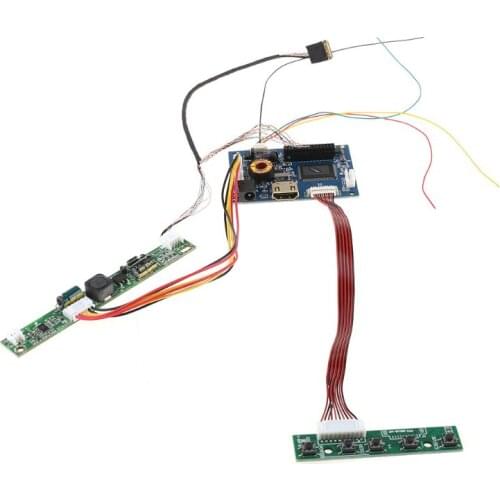 1Set 7-42" hdmI to Lvds Lcd Controller Board Backlight Inverter 30Pin Cable for Ipad 2 1024X768 9.7" LP097X02 SLQ1 SLQE Lcd F3MA