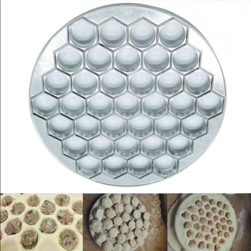 37 Holes Hexagonal Dumpling Mold Metal Jiaozi Maker Ravioli Mould Pelmeni Dumplings Kitchen DIY Cooking Make Pastry Tool