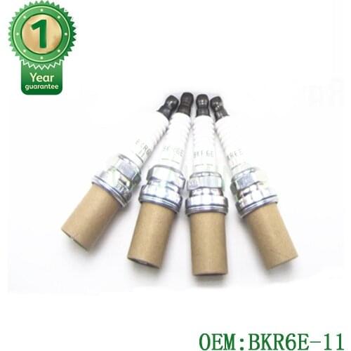 TOP set of 4 High Quality Spark Plugs BKR6E-11 Spark Plug 2756 BKR6E-11 2756 fit for Honda Acura for many car top