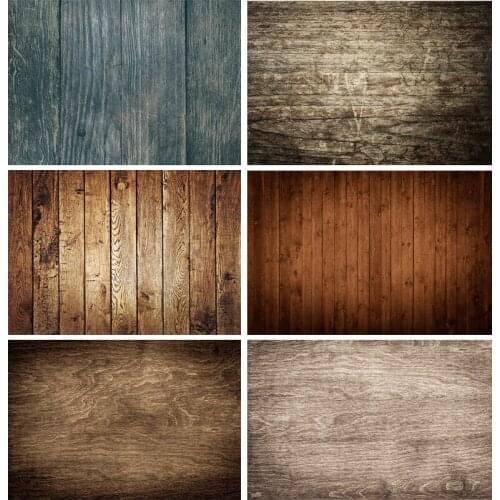 SHENGYONGBAO Vinyl Vintage Wooden Floor Baby Portrait Photography Backdrops For Photo Studio Background Props 201122 WLFG-14
