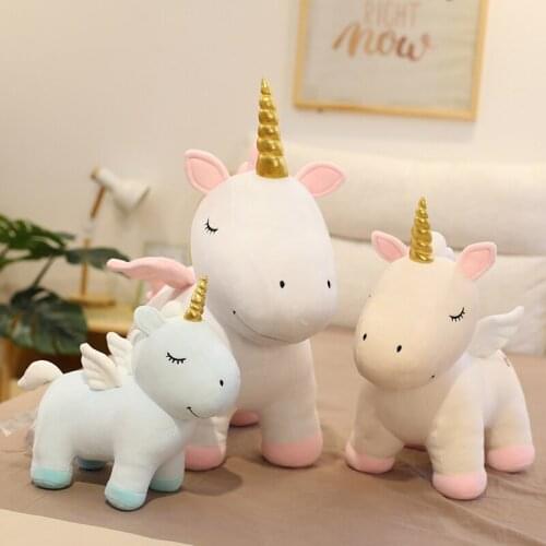 1PC 33/45/58cm Unicorn Plush Toy Fat Unicorn Doll Cute Animal Stuffed Soft Pillow Baby Kids Toys For Girlfriend Birthday Gift