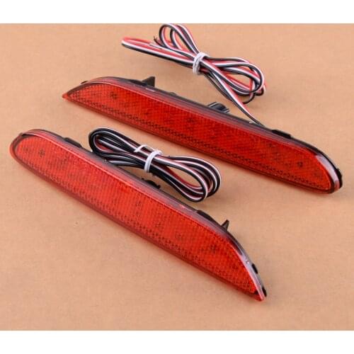 2pcs Car Lens LED Bumper Tail Reflector Turn Signal Marker Light Lamp Fit for Infiniti QX56 QX60 QX80 JX35 QX30 Nissan Leaf