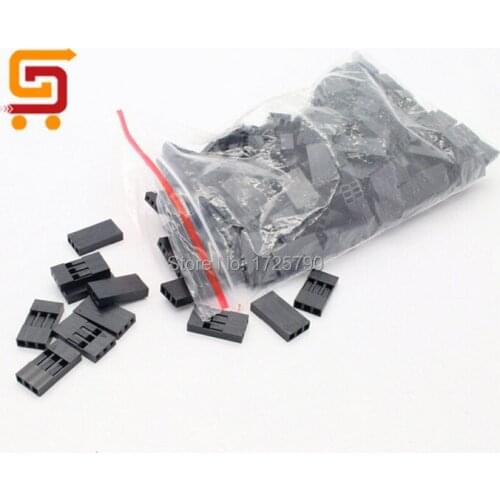200pcs 2.54mm 3pin 3P Pitch Dupont Plastic Shell Head Plug Housing Pin Header Jumper Wire Connector