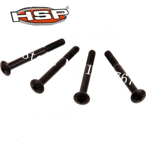4Pcs 85012 Front Upper Suspenison Arms Screws 4Pcs HSP Spare Parts For 1/16 Scale RC Car Electric Powered Off Road Truck Buggy