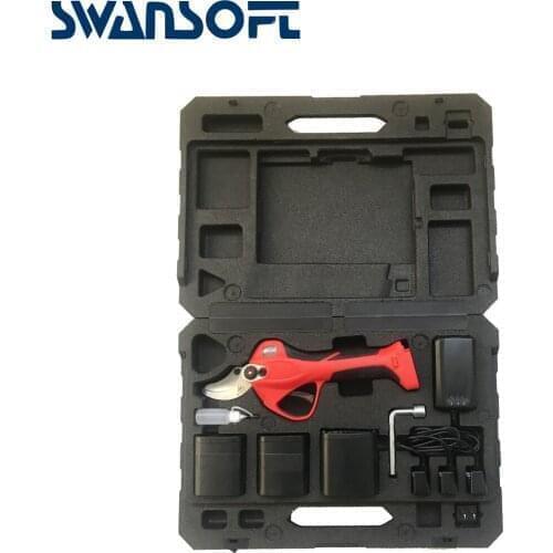 Battery pruning shears LED 40MM garden farming pruning shears Cordless Orchard Branches Cutter Cutting Tools