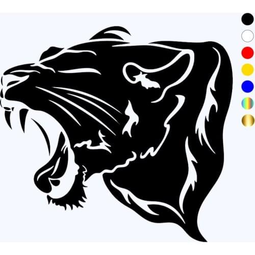 CK3280# Panther 4 reflective funny car sticker vinyl decal waterproof car auto stickers silver/ black for bumper rear window