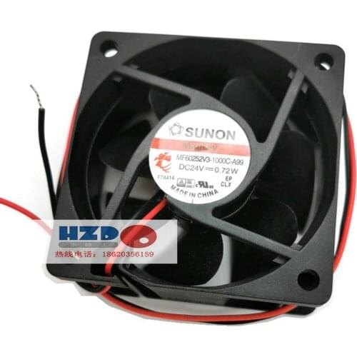 For sunon MF60252V3-1000C-A99 Cooling fan 60*60*25MM 24V hzdo
