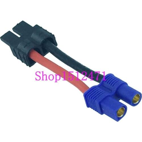 EC3 Female to Traxxas TRX Male Plug Connector Adapter E-Flite Tenergy 14AWG 5cm