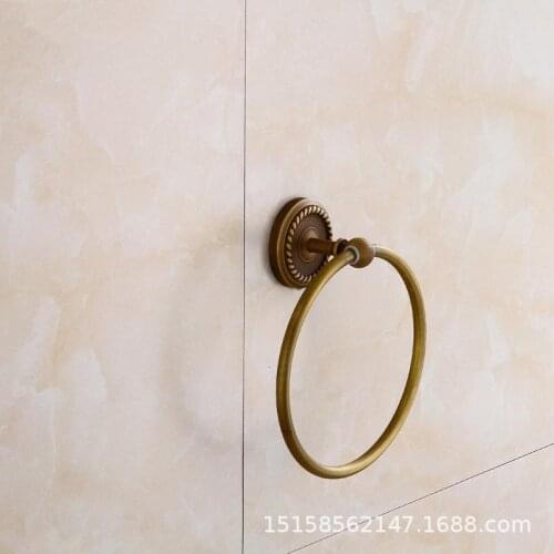 European style simple copper antique towel ring antique bathroom hardware pendant copper bathroom pendant antique towel hanging